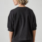 Half Sleeve Ribbed Trim Sweatshirt