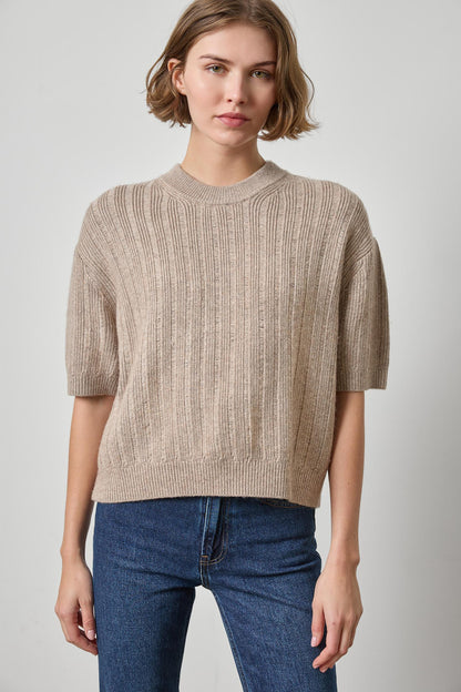 Textured Easy Crewneck Sweater