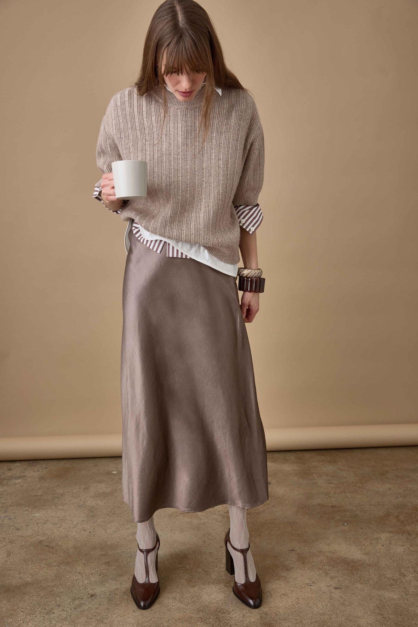 Textured Easy Crewneck Sweater