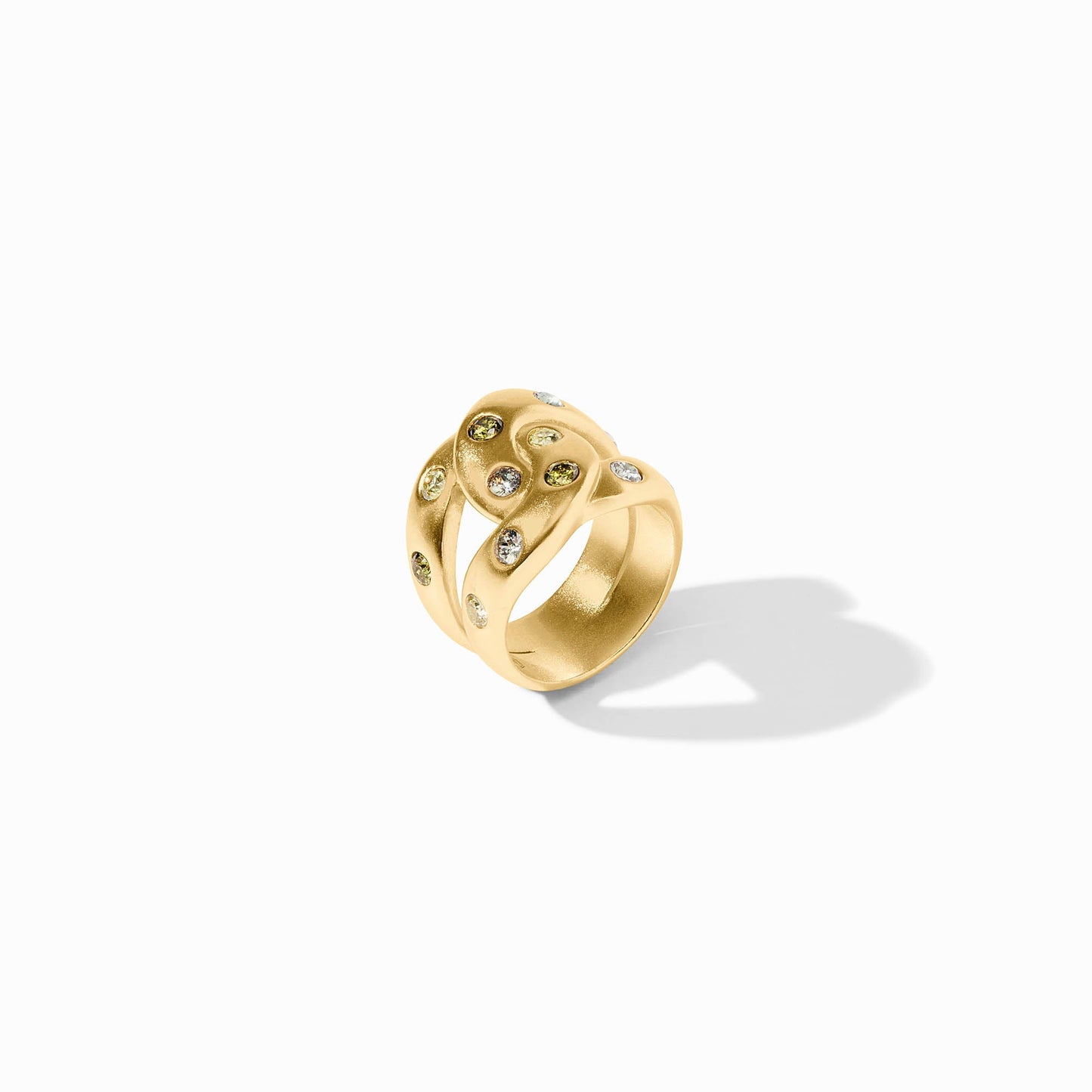 Rainbow Infinity Ring-Champagne Radiance