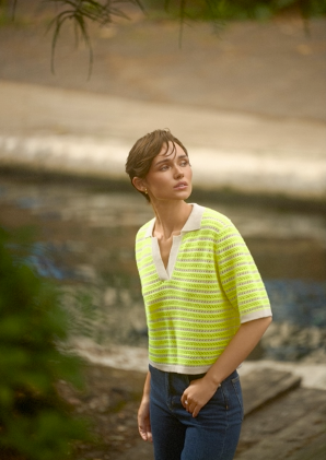 Suzie Stitch Polo Tee