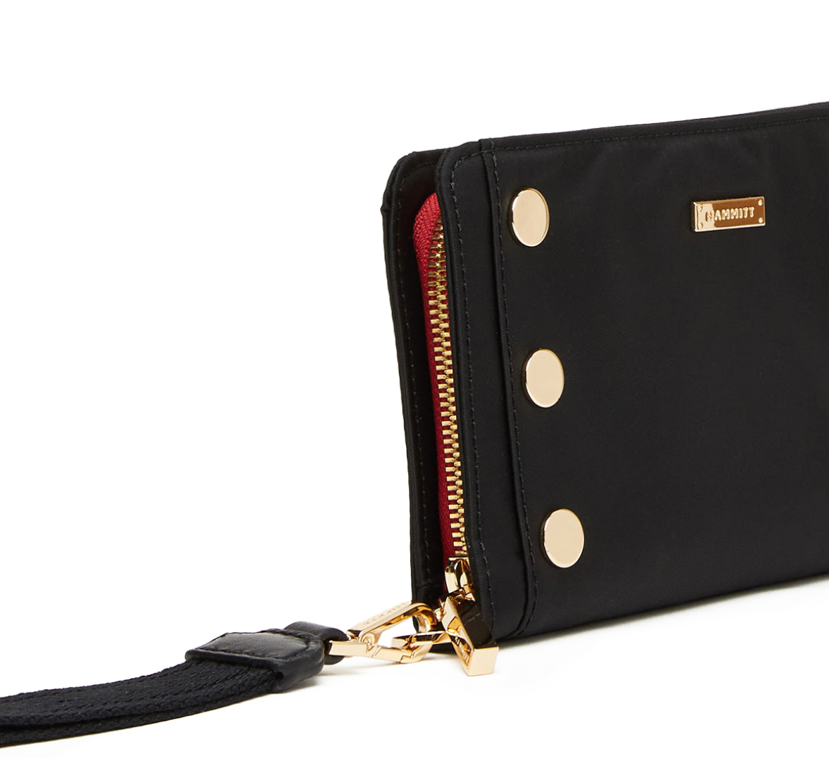 Bryant Wallet - Blk Nylon Cargo Red Zip