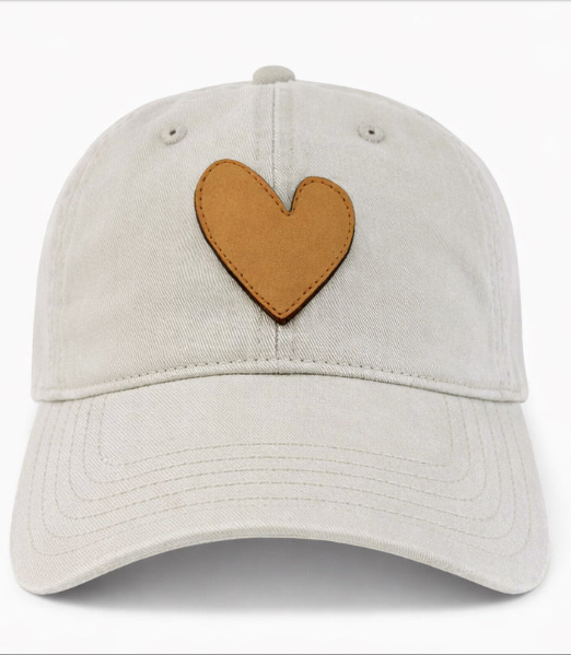 Baseball Hat Heart Patch