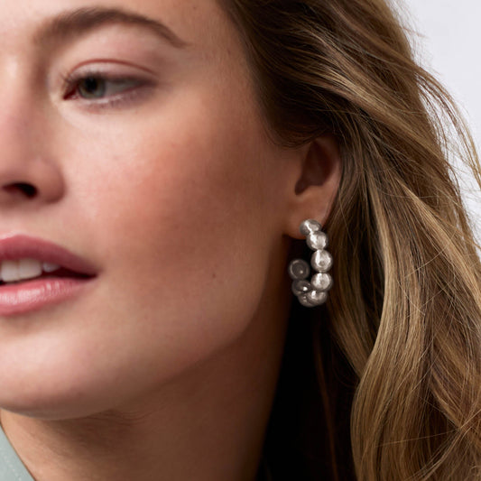 Silver Solara Nova Hoop - S