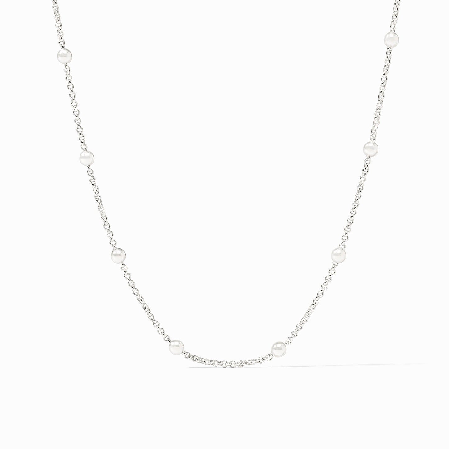 Silver Solara Delicate Station Necklace