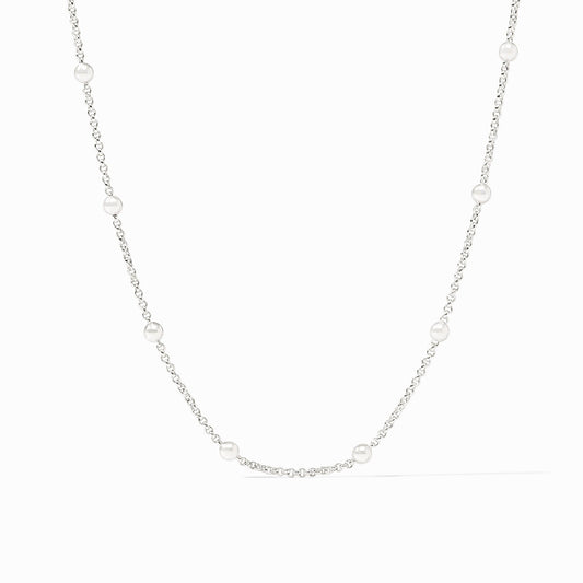 Silver Solara Delicate Station Necklace