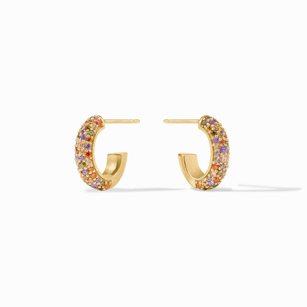 Stardust Hoop - Gold Multi Stone Small
