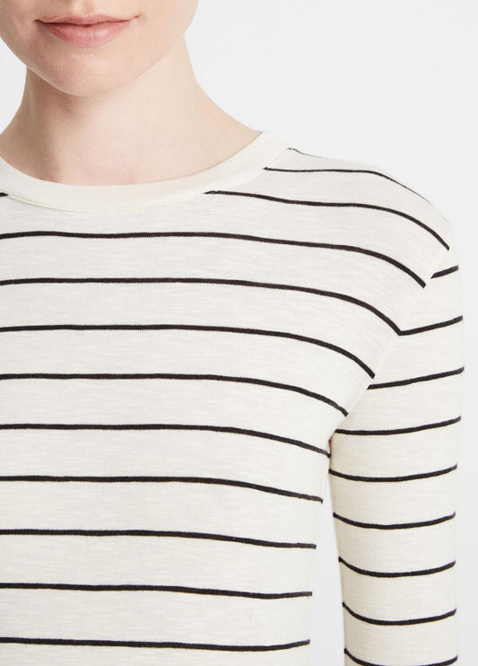 Striped Long Sleeve Crew