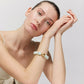 Organic Pearl Bracelet with Gold