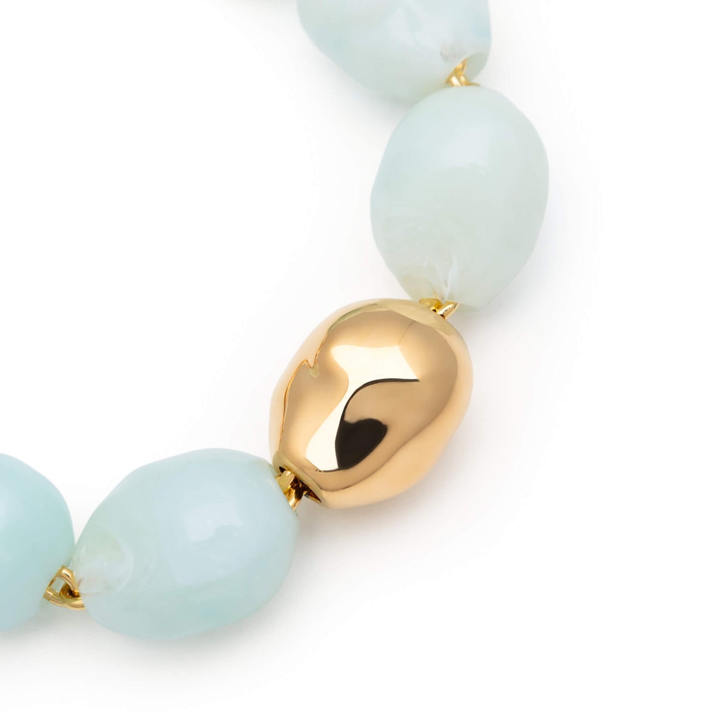 Organic Pearl Bracelet with Gold