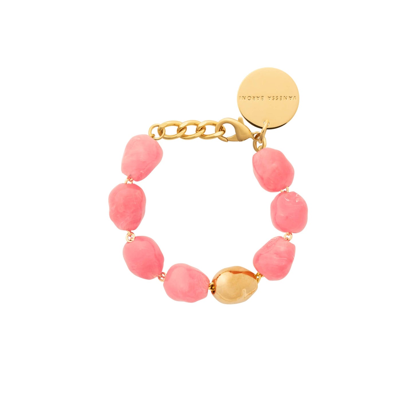 Organic Pearl Bracelet with Gold