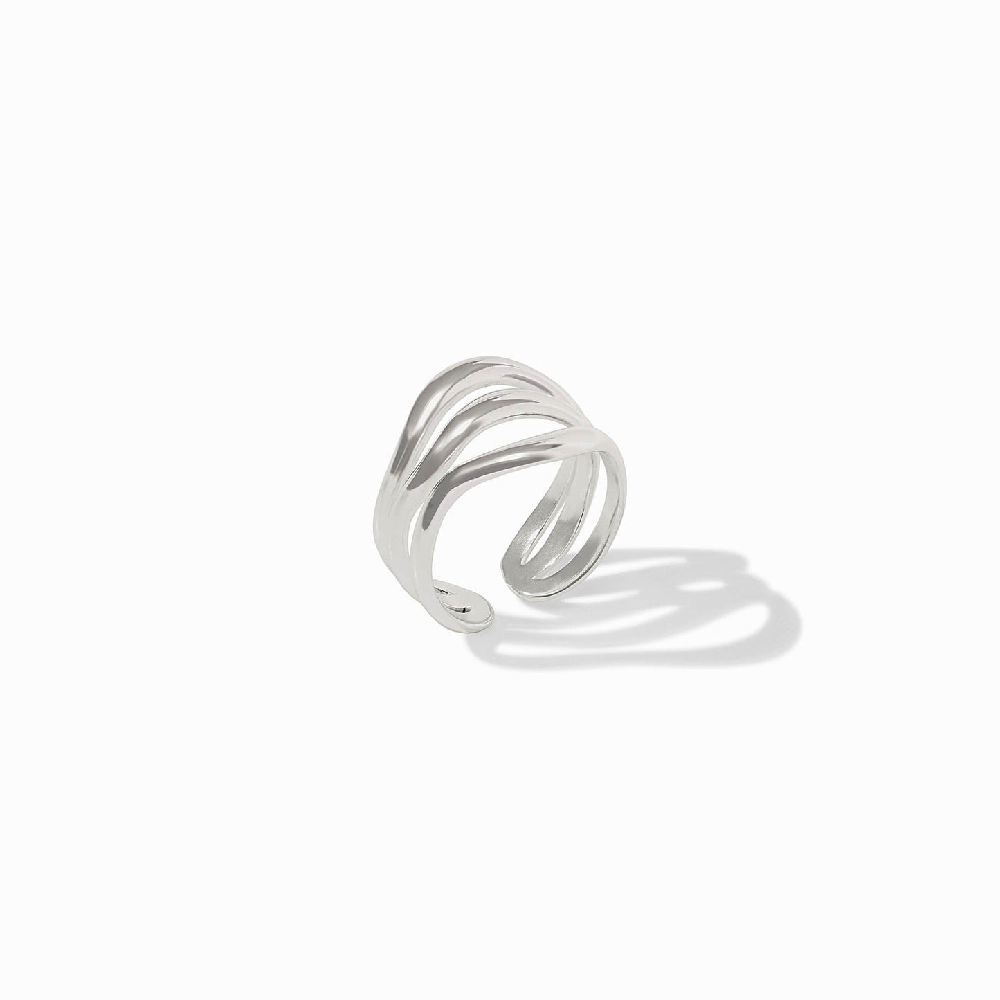 Silver Wave Ring