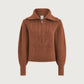 Maura Half Zip Rib Knit