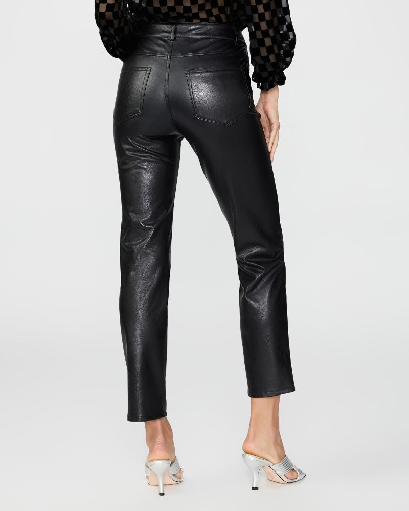 Stella Straight - Black Faux Leather