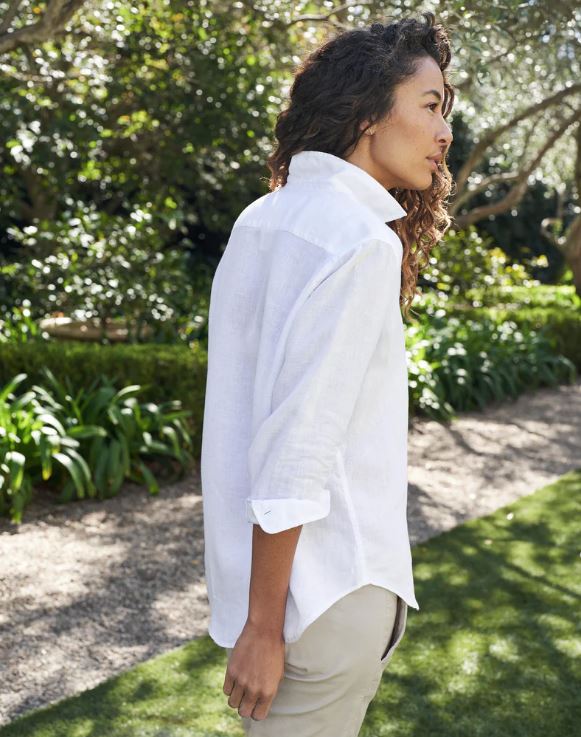EILEEN Linen Relaxed Button-Up Shirt