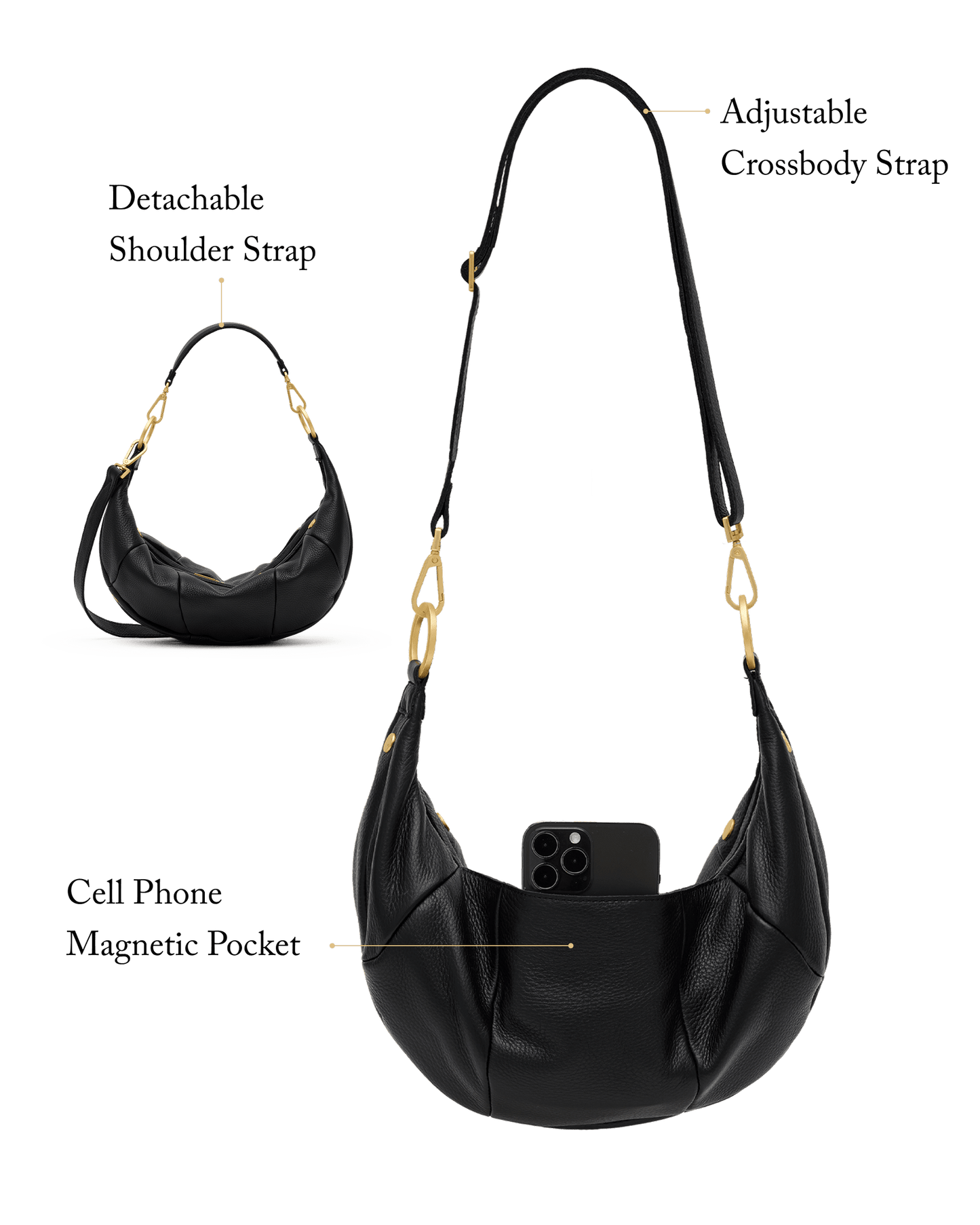 Erica Med-Black BG