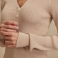 Blanca V-neck Rib Knit Top