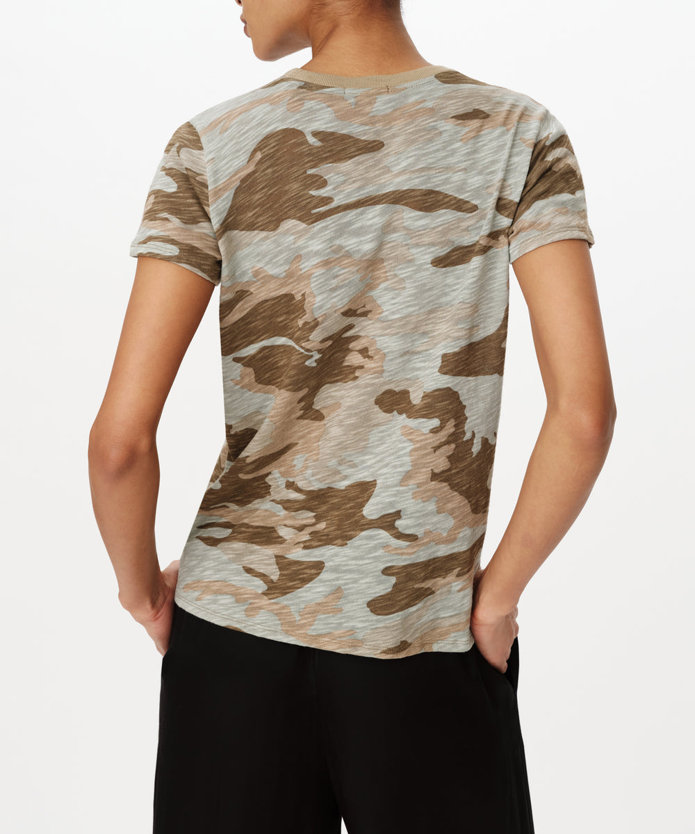 Camo Slub Schoolboy Tee