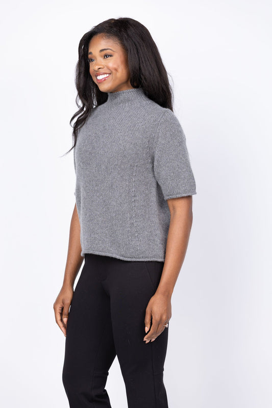Cashmere Mockneck Tee