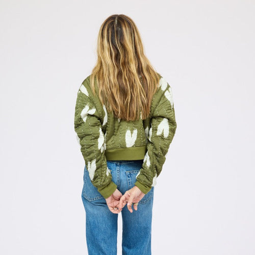 Ikat Heart Bomber