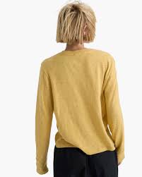 Slub Jersey Long Sleeve Crop Tee