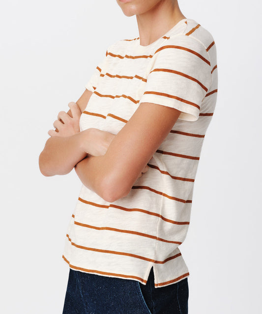 Slub Jersey Stripe Schoolboy-Crew S/S