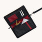 Bryant Wallet-Noir Smooth Raffia