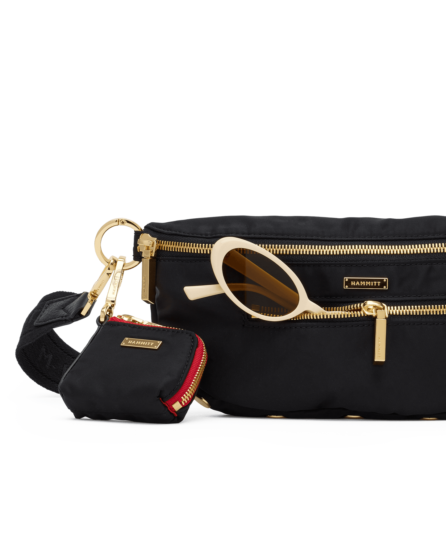 Charles Crossbody Med-Blk Nylon Cargo-G
