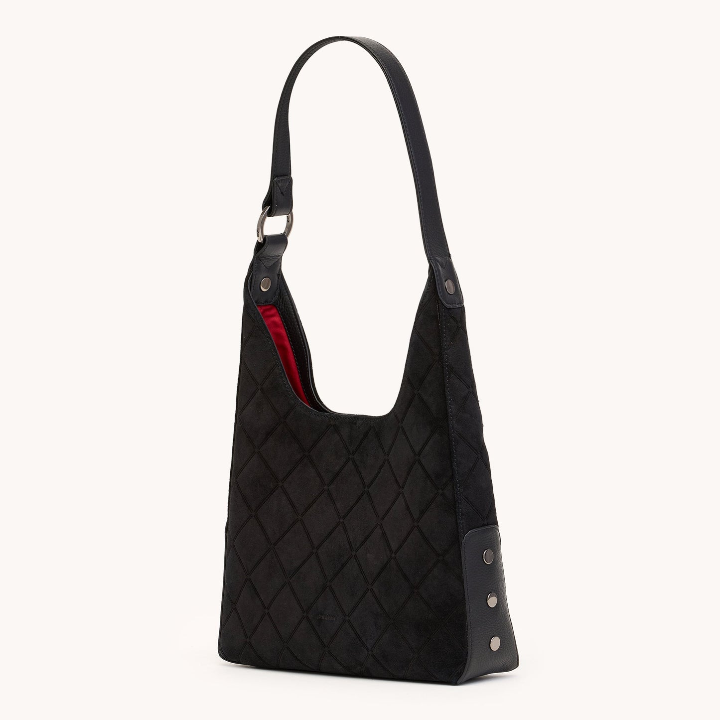 Tim Med Noir Diamond Suede