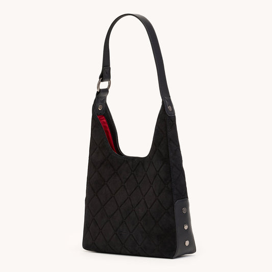 Tim Med Noir Diamond Suede