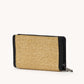 Bryant Wallet-Noir Smooth Raffia