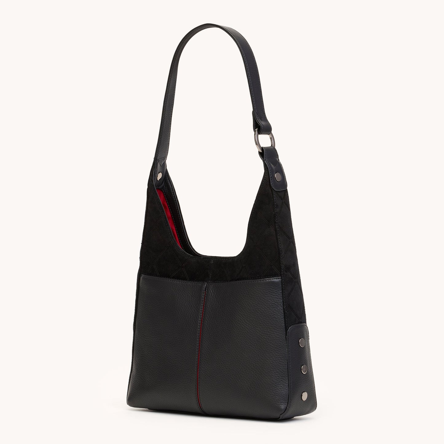 Tim Med Noir Diamond Suede