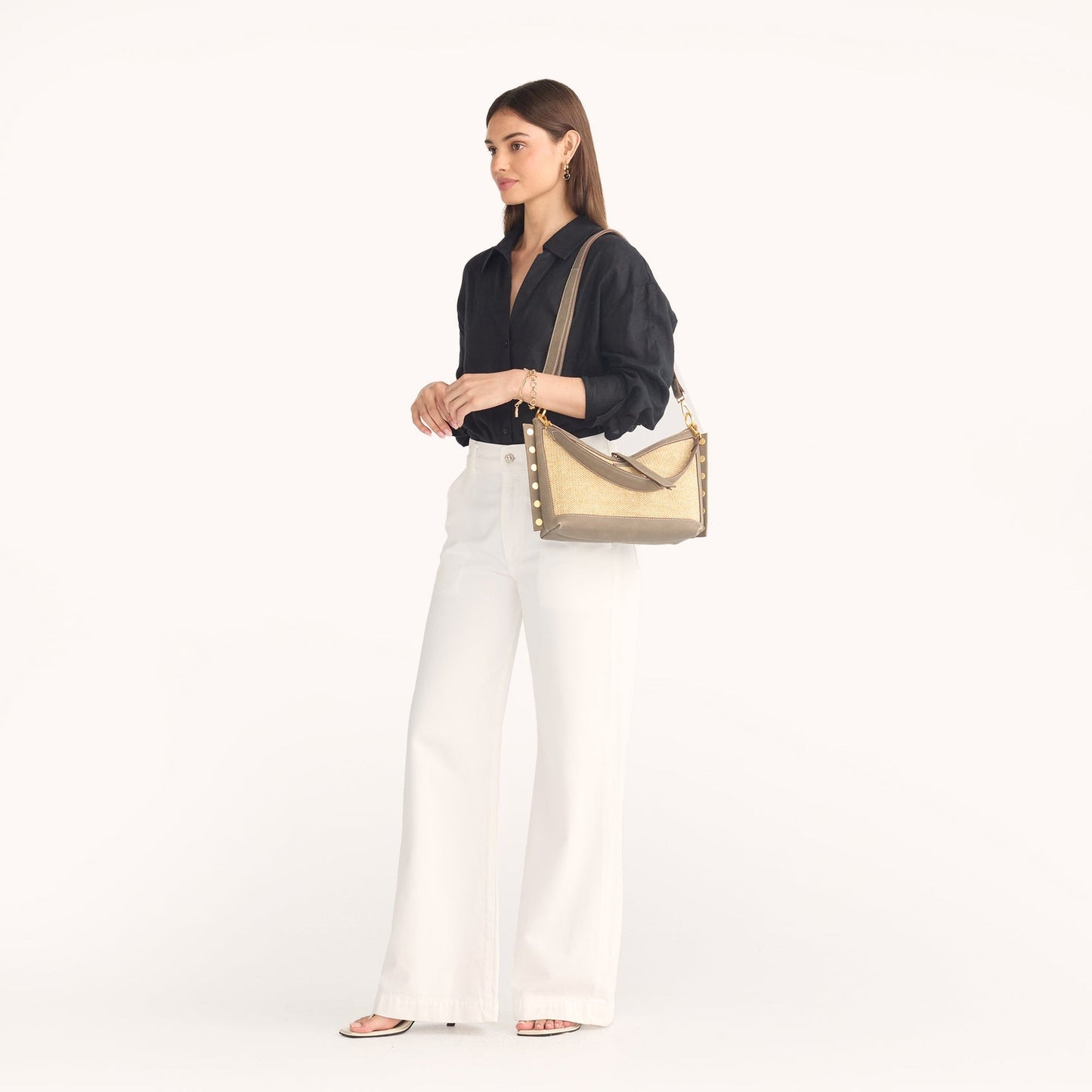 Mr. G MED-Pewter Raffia BG