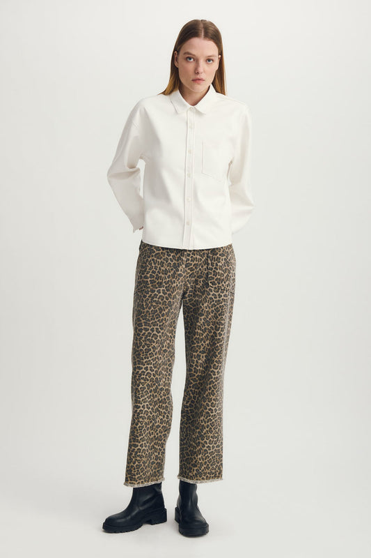 Driane Faux Leather Shirt