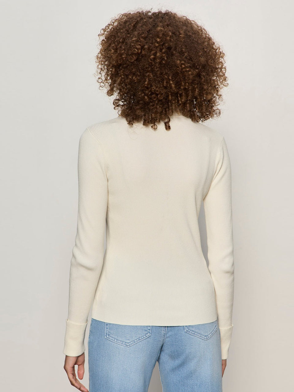 Only Yours Ribbed Zip Sweater