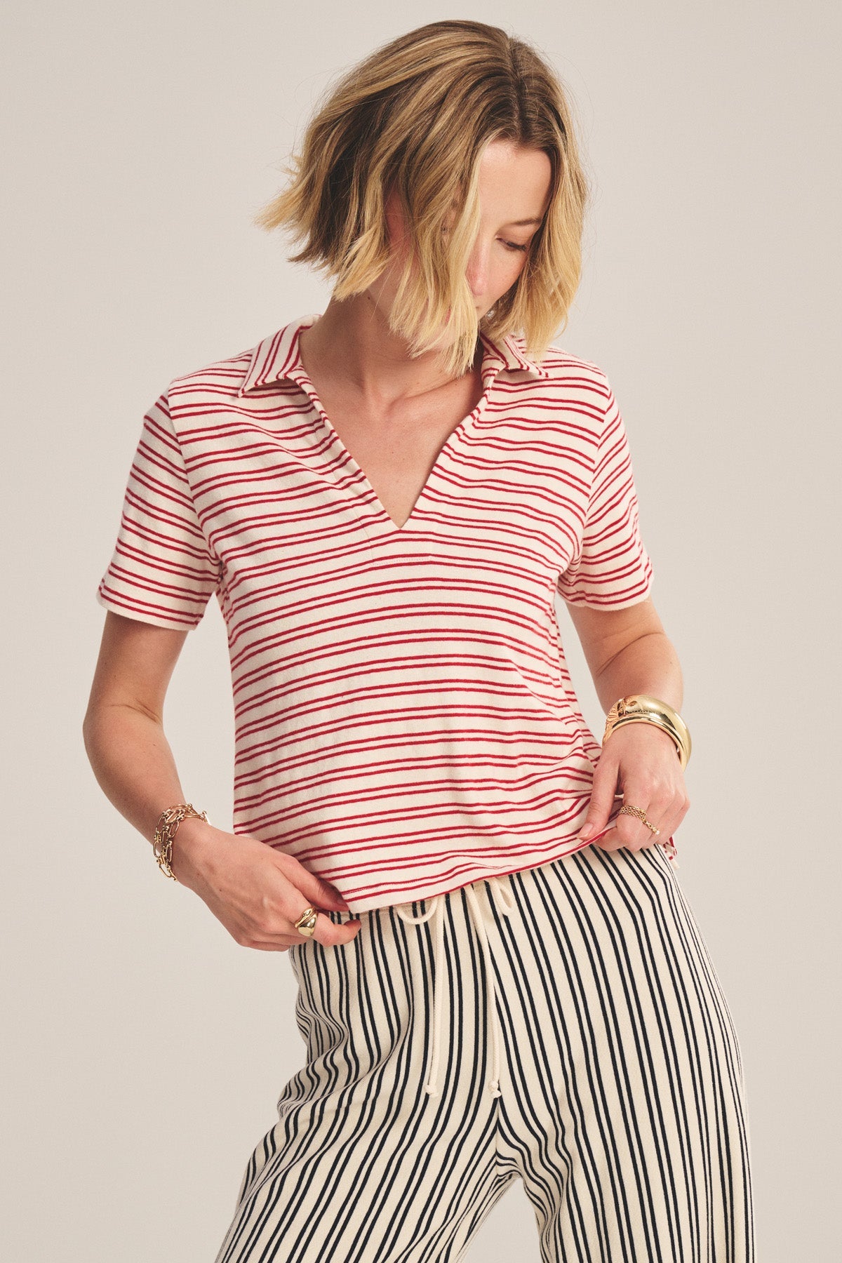 Perrin Collared Top