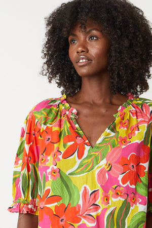 CARRIE PRINTED BOHO TOP