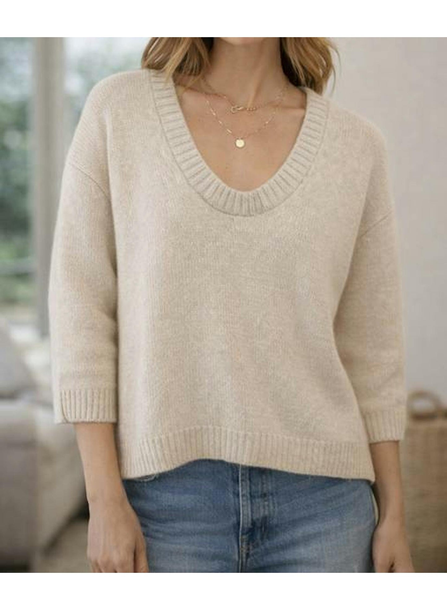 Cashmere Scoop Tee