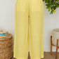 Wide Leg Linen Gaucho