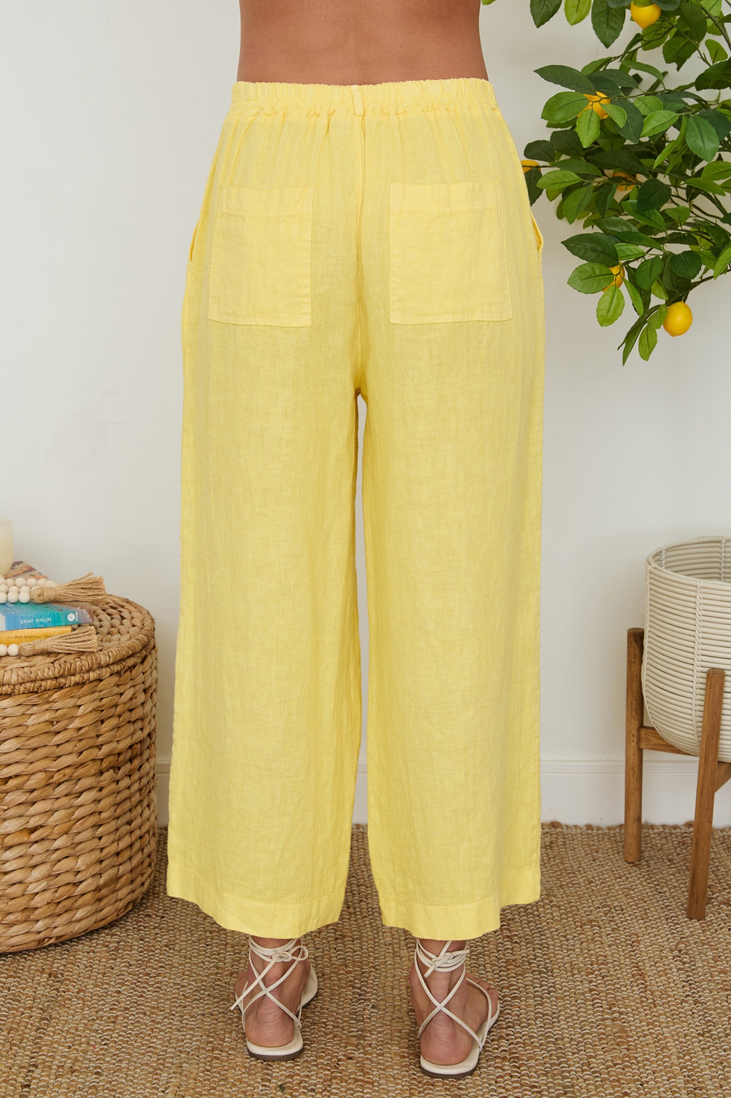 Wide Leg Linen Gaucho
