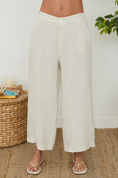 Wide Leg Linen Gaucho