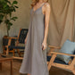 Italian Linen Maxi Slip Dress
