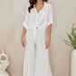 Linen Front Tie Shirt