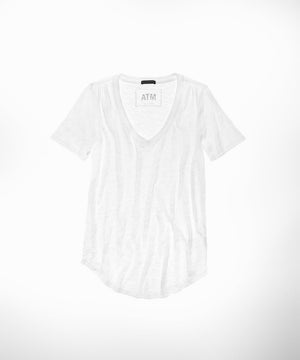 Slub Jersey Classic V-Neck Tee