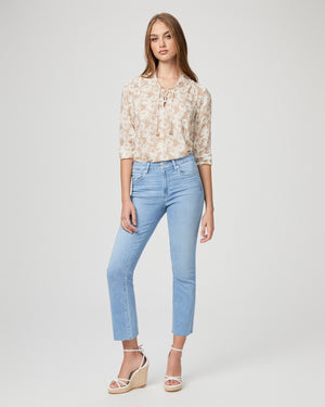 Colette Crop - Sky Touch Distressed