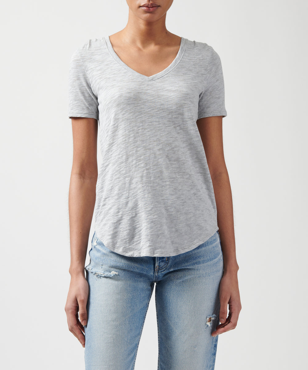 Slub Jersey Classic V-Neck Tee